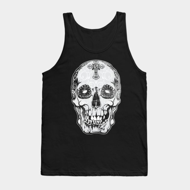 Sacri-licious Sugar Skull Tank Top by ZuluSix